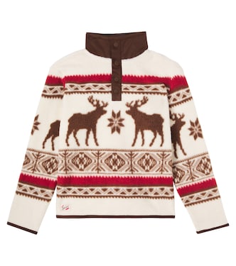 Printed teddy fleece sweatshirt | Polo Ralph Lauren Kids