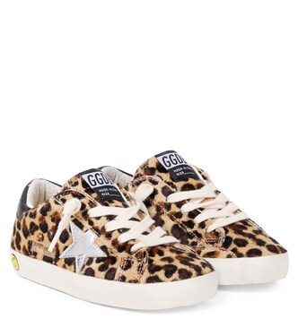 Super Star leopard-print calf hair sneakers | Golden Goose Kids