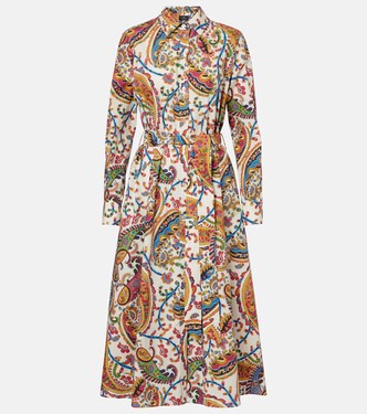 Paisley cotton wrap dress | Etro
