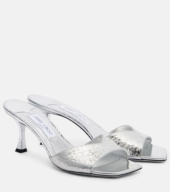 Skye 60 metallic leather mules | Jimmy Choo