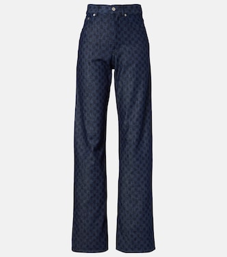 Jeans anchos florales | Dries Van Noten