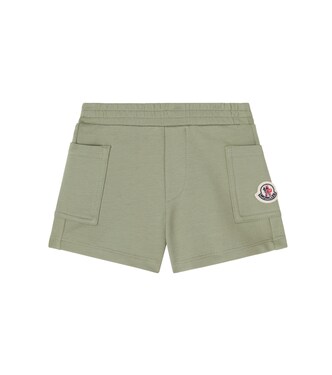Baby logo cotton-blend shorts | Moncler Enfant