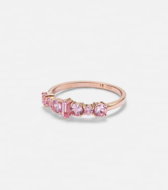 Bague Rivulet en or rose 18 ct et saphirs | Ileana Makri