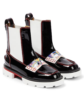 Poupetoboot patent leather boots | Christian Louboutin Kids