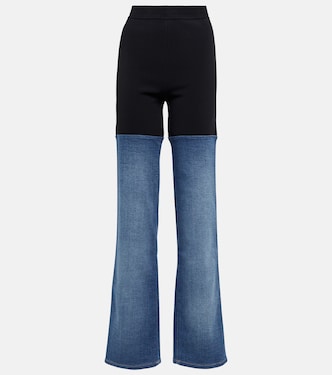 Hose aus Jersey und Denim | Alaïa