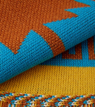 Icon jacquard wool throw | Alanui
