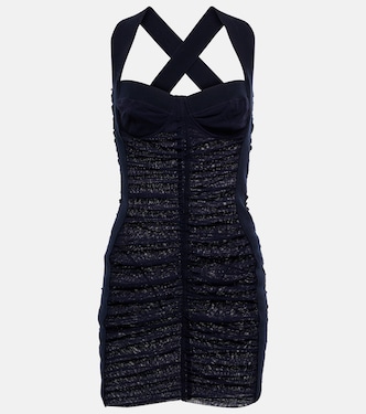 Vestido corto de malla con bustier | Jean Paul Gaultier