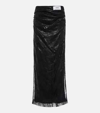 High-rise lace midi skirt | Dolce&Gabbana