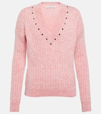 Jersey en mezcla de lana adornado | Alessandra Rich