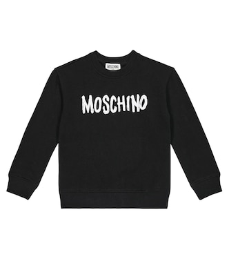 Logo cotton-blend sweatshirt | Moschino Kids