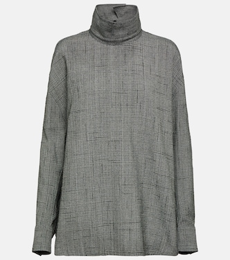 Blusa oversized de cuello alto | Bottega Veneta