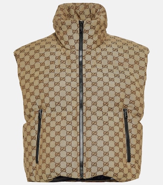 Wattierte Weste GG aus Canvas | Gucci