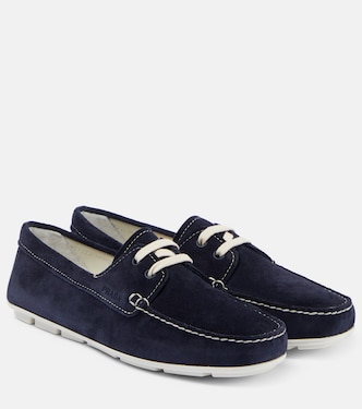 Suede driving shoes | Prada