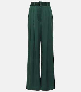 Weite Hose Tuck aus Seidensatin | Zimmermann