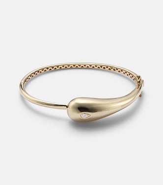 Bracciale Water Droplet in oro 14kt con diamanti | Mateo