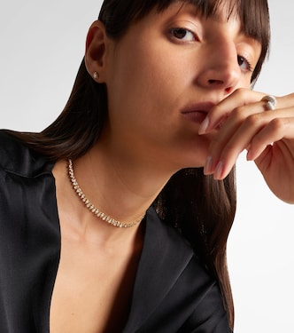 Tennis 18kt gold necklace with diamonds | Shay Jewelry
