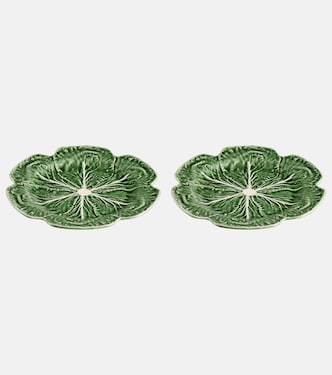 Couve set of 2 ceramic charger plates | Bordallo Pinheiro