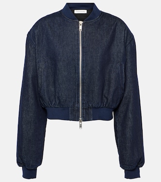 Chaqueta bomber cropped Micky de denim | The Frankie Shop