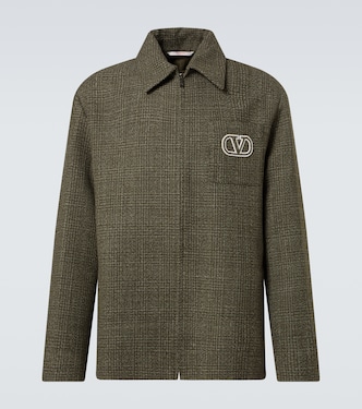 Hemdjacke VLogo Signature aus Wolle und Baumwolle | Valentino