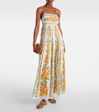 Vestido largo Tropical Lightness de algodón | Farm Rio