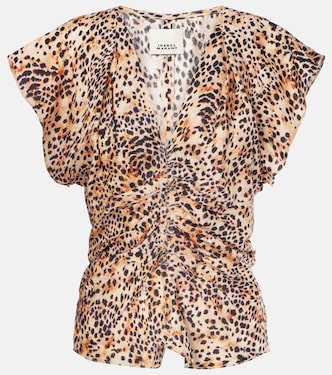Lonea gathered ruched top  | Isabel Marant