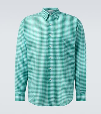 Gingham cotton shirt | Auralee