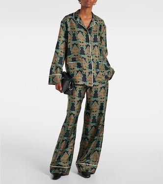 Pantalon de pyjama Herald en soie | La DoubleJ