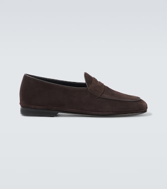 Loafers aus Veloursleder | Rubinacci