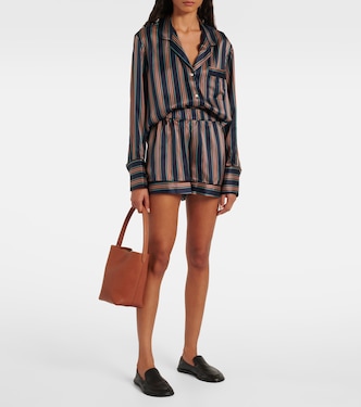 Camisa Paris de charmeuse de seda | Asceno