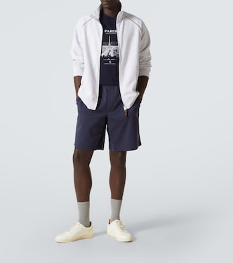 Camiseta en jersey de algodón estampado | Brunello Cucinelli