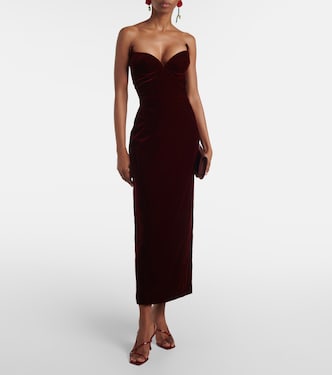 Abito midi Signature in velluto | Mugler