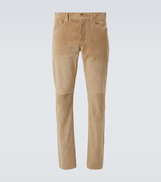 Anthony suede straight pants | Gabriela Hearst