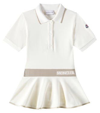 Cotton-blend piqué polo dress | Moncler Enfant