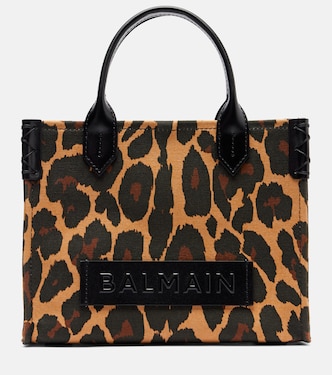 B-Army Small leopard-print tote bag | Balmain