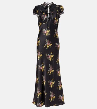 Maxikleid aus Seidensatin | Rodarte