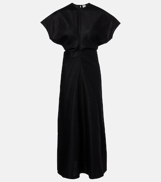 Vestido largo fruncido | Toteme