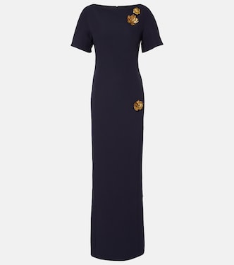 Lacin embellished crêpe gown | Safiyaa