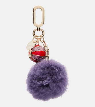 Leather-trimmed bag charm | Christian Louboutin