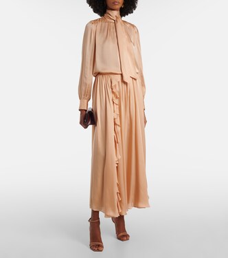 Midirock Zena aus Seidenchiffon | Ulla Johnson