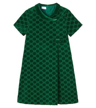 GG cotton velvet dress | Gucci Kids