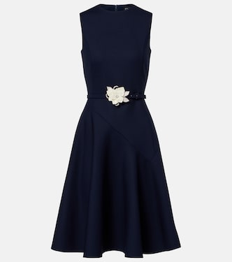 Midikleid aus einem Wollgemisch | Oscar de la Renta