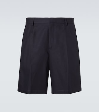 Cotton and linen Bermuda shorts | Zegna