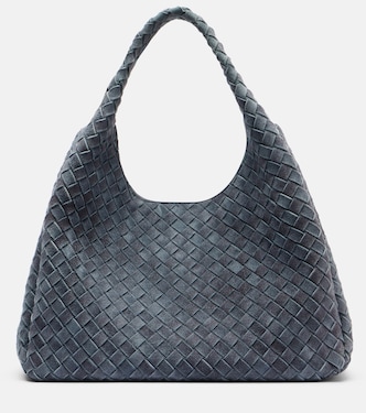 Sac Campana Large en daim Intrecciato | Bottega Veneta