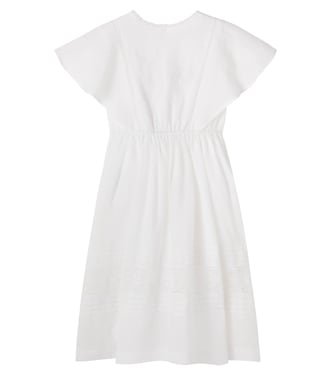 Emilie embroidered ramie dress | C'era Una Volta