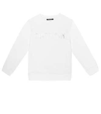 Jersey de algodón con logo | Balmain Kids