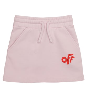 Jupe en coton à logo | Off-White Kids
