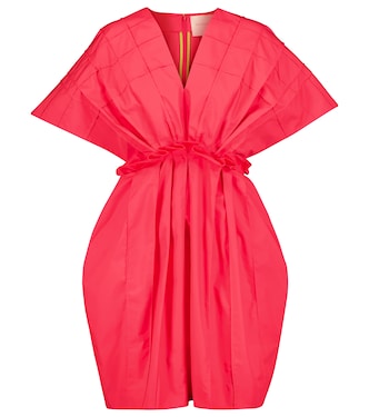 Deidre pleated cotton minidress | Roksanda