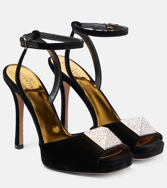 One Stud velvet sandals | Valentino Garavani