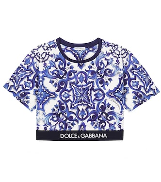 Bedrucktes T-Shirt aus Baumwoll-Jersey | Dolce&Gabbana Kids