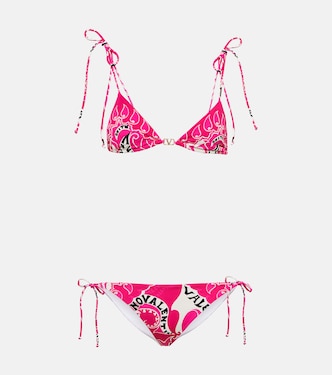 Bikini triangular estampado | Valentino